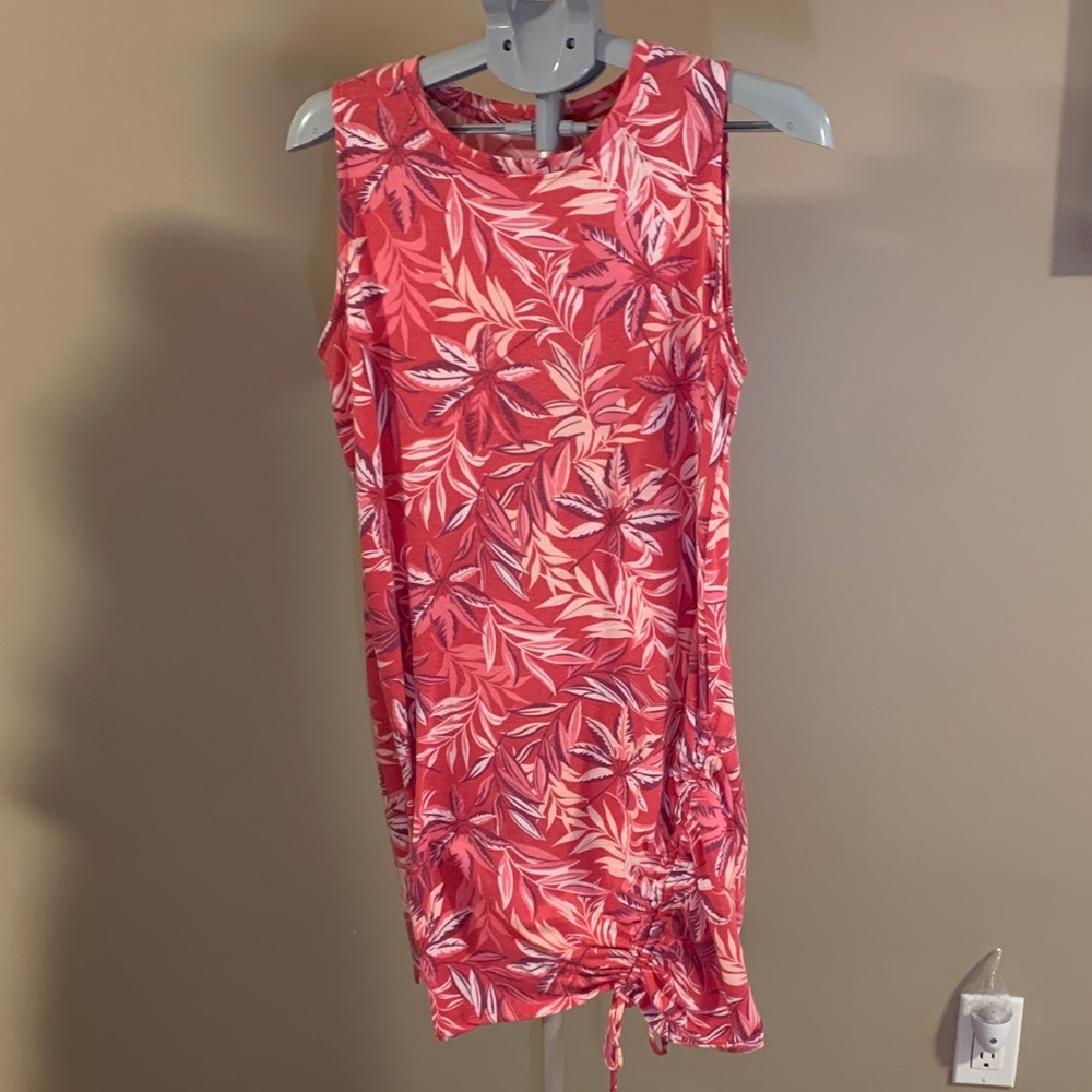 Como Vintage Women’s Tropical Pink Mini Dress Size Large